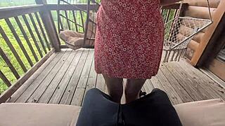 i'm the redhead slut grindin cock outdoors