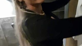 couple risks it all with public anal blowjobs from bathroom to parking lot