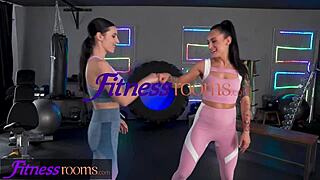 Lexi Dona Wild Lesbian Gym Orgasms Face Sitting Scissoring Tribbing
