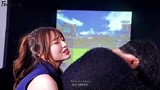 23-Year-Old Korean College Girl Repays Debt Riding Cock in Socks