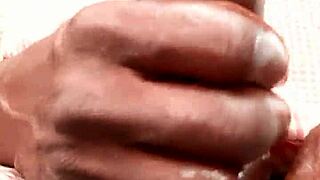 craving wet juicy african brother's monster cock stroking solo foreplay tease?