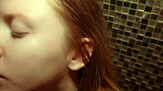 cool shower sex with cute pink blonde's wet pussy licked and fucked doggystyle