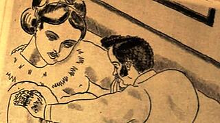 discover the raw passion in vintage erotic art's hairy retro temptations!