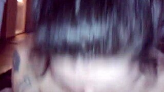 my pregnant amateur girl takes my thick 8 inches uncut deep down her throat in homemade pov