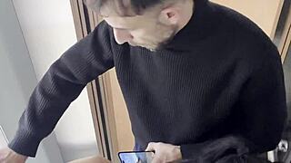 Yasmina Khan rides my cock hard in elevator till we get caught