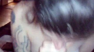 my pregnant amateur girl takes my thick 8 inches uncut deep down her throat in homemade pov