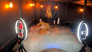 sheena ryder gets her clothes ripped off for hot tub sex and deepthroat riding