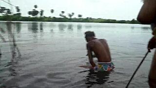 Three native african girls play with each others pussy
