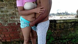 A stranger encounters stepmom in jungle ruins for outdoor adventure