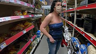 Ever wonder what happens when you pants a fat mature housewife in public? She spreads her huge ass wide!