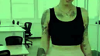 JOI OFFICE ORGY IN LEATHER BOOTS AND SKIRT!! BUKKAKE FACIALS EVERYWHERE