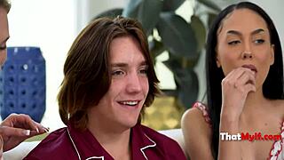 axels sexual awakening via step family threesome