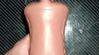 lipsy anal intenso y mamada de juguete del ano a la boca