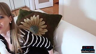 Hungarian Teen 18+ Hottie Gets A Dick Present For Xmas