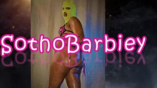 Rubbing Oil On Her Bigbooty Sothobarbiey