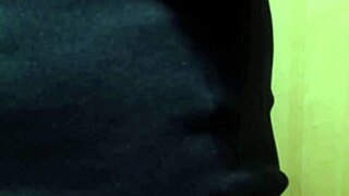 Schoolgirl in gym clothes plays with anal plug
