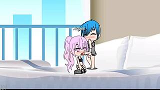 Cosplay girls try double anal fun