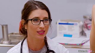 lesbian doctor licks teen and stepmom