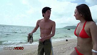 Kinky Japanese Beauty Gets Wild Passionate Sex During Steamy Threesome Session