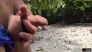 Public Pickup Stepmom And Stepdaughter On Beach Risky Dick Flashing