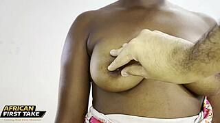 Chubby teen shows perfect tits in first porn casting