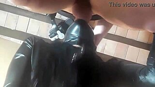 Milf gives blowjob and gets mouth fucked with huge facial