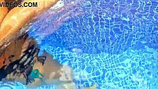 i catch huge ass milf in pool