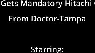 Doctor gave me intense hitachi orgasms during checkup