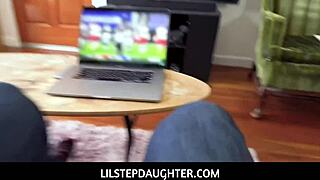lilstepdaughter angel young 18+ cellphone confiscated by stepdad for showing tits