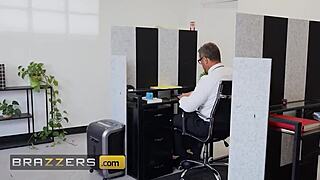 brazzers coworkers hailey rose and london laurent give hung coworker a cumshot