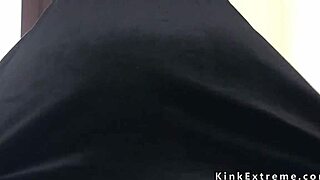 tied up in doggy gets deep throat fuck