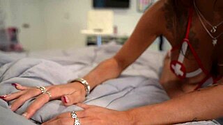 busty nurse sisi rose works hard to drain teddy t completely