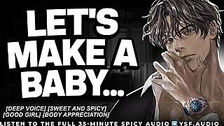 Sweet husband wants to impregnate you in roleplay