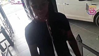 Brunette Wife Led By Collar To Bbc