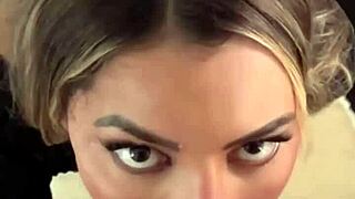 Petite blonde latina natural tits shake in pov