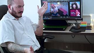 roman savant cubre un dia de trabajo a ary abdul y le cobra con sexo y se viene adentro accidentalmente