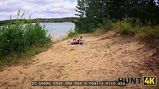 hunt4k wild passion and anal sex outdoors