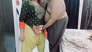 pakistani housewife with her husband