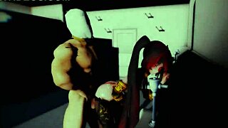 Mmd princess knight zatsune plays in restroom