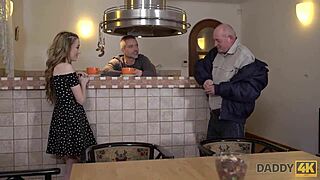 Daddy4k skinny peach speaks russian to bfs dad then they fuck