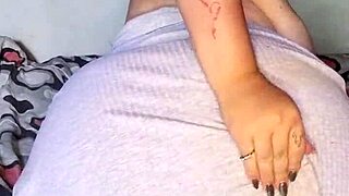 thick girl in dress shows amazing solo booty play and orgasms