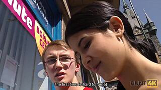 Hunt4k nerdy cuckold watches girlfriend fucked by stranger