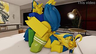 Furry noob couple fucking in modern robloxian house 😊