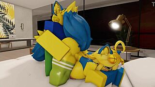 Furry noob couple fucking in modern robloxian house 😊