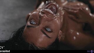 parasited lesbian interracial threesome with rough 69 sex