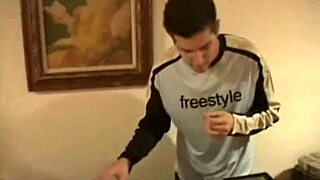 Teen slut gets spitroasted in horny frat scene