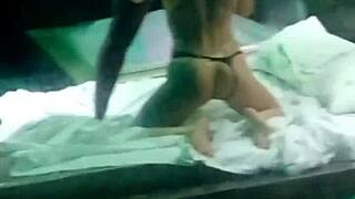 Watch the married woman say, 'I'm cheating with my big black lover in private.'