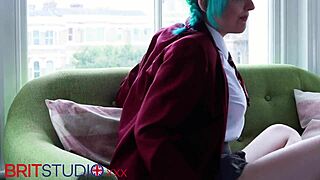 british alt college student plays with pussy until orgasm