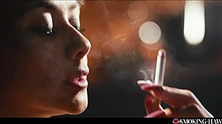 Veronica leal smoking fetish - slim babe strokes cock