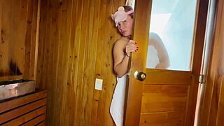 stranger fucks me hard inside a sauna